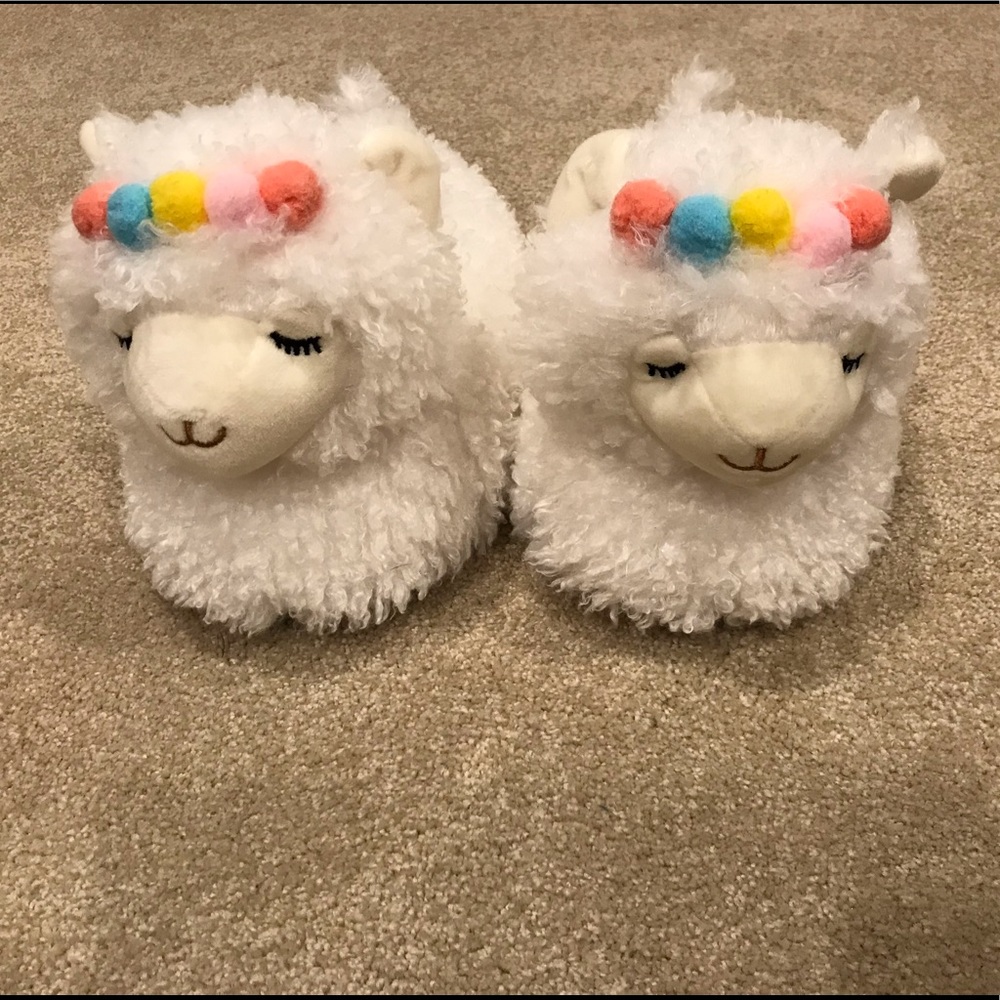 Cute comfortable llama house shoes